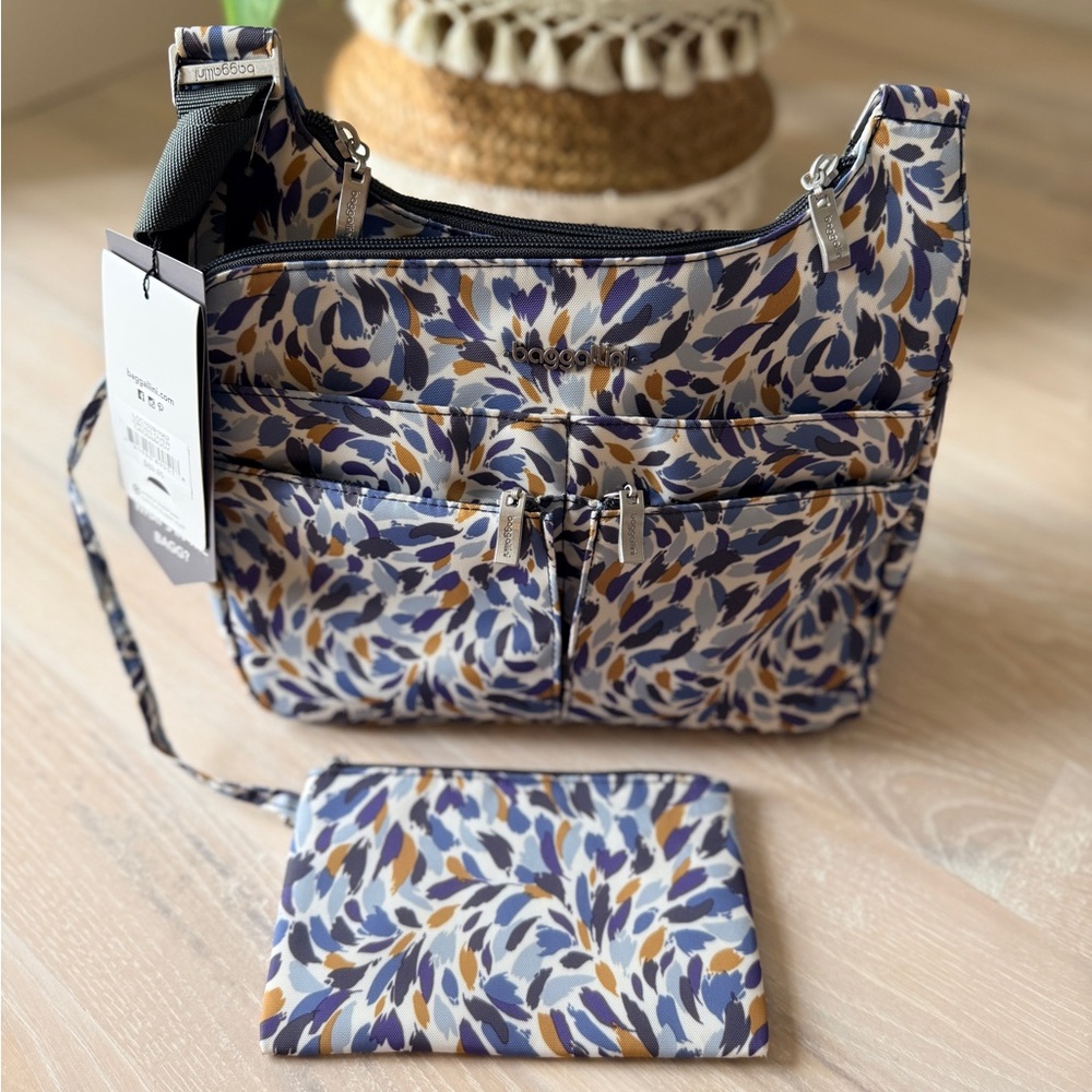 Baggallini Cross Over Crossbody with RFID Wristlet - Multi